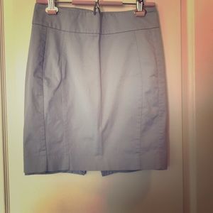A line fully lined pale blue skirt